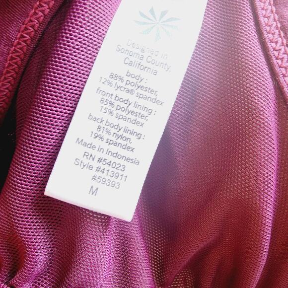 ATHLETA PAISLEY PINK/PURPLE TANK WITH BRALET SIZE MED - Picture 8 of 8